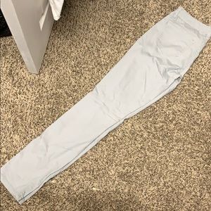 Light grey skinny jeans